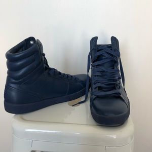 Zara Men’s Navy High Top Sneakers